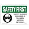 Signmission OSHA Sign, Glasses Required In This W/ Symbol, 18in X 12in Rigid Plastic, 18" W, 12" H, Landscape OS-SF-P-1218-L-10933 - alternate 1